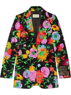 Gucci пиджак с цветочным узором из коллаборации с Ken Scott
