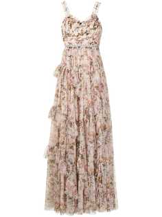 Needle & Thread платье макси с цветочным принтом