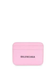 Balenciaga картхолдер из зернистой кожи с логотипом