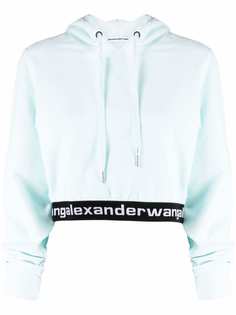 Alexander Wang укороченное худи с логотипом Alexanderwang.T