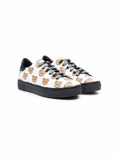 Moschino Kids кеды с принтом Teddy Bear