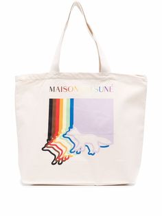 Maison Kitsuné сумка-тоут с принтом Fox Flag