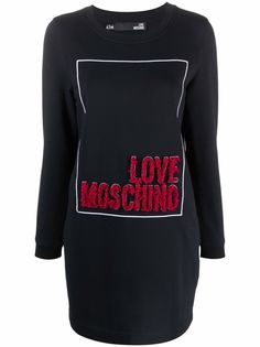 Love Moschino платье-свитер с логотипом