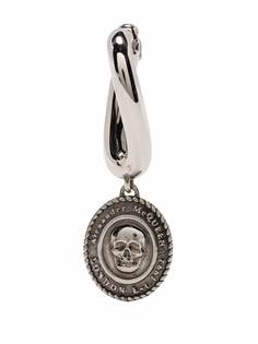 Alexander McQueen серьга с подвеской Skull