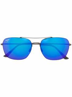 Maui Jim солнцезащитные очки в круглой оправе