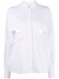 Givenchy рубашка с длинными рукавами и вырезами