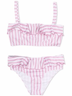 Douuod Kids бикини в полоску с оборками