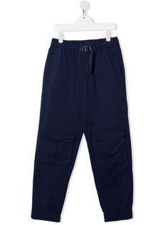 Stella McCartney Kids узкие брюки с пряжкой