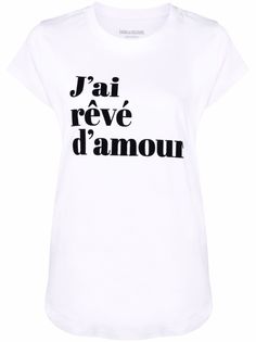Zadig&Voltaire футболка с надписью