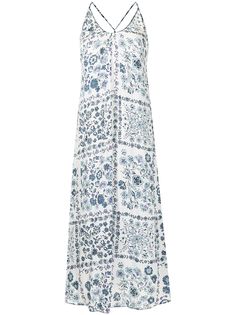 Poupette St Barth платье макси с цветочным принтом