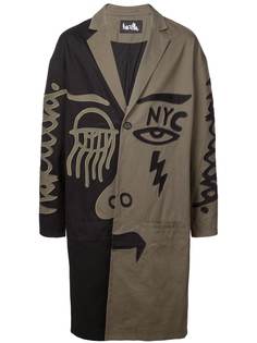 Haculla двухцветное пальто 2Faced