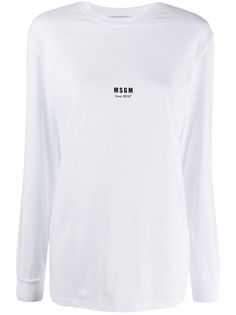 MSGM футболка с логотипом