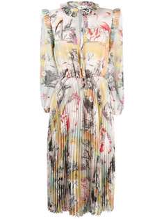 ETRO платье с длинными рукавами и фотопринтом
