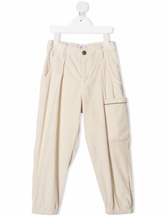 Brunello Cucinelli Kids прямые брюки с накладным карманом