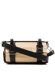 Feng Chen Wang logo-print bamboo shoulder bag