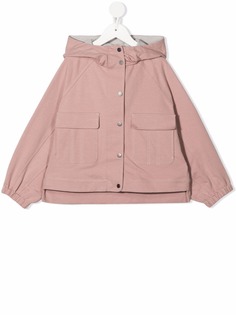 Brunello Cucinelli Kids куртка на молнии с капюшоном