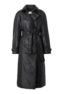 Черный плащ на кнопках Burberry
