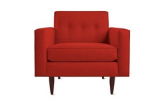 Кресло bantam (idealbeds) красный 90x80x85 см.