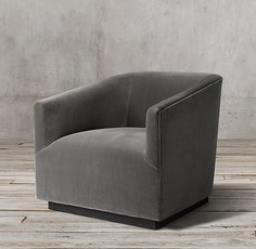 Кресло italian shelter (idealbeds) серый 80x74x90 см.