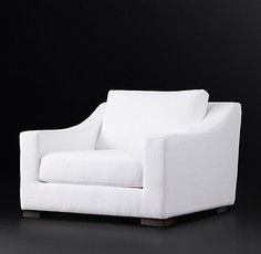 Кресло modena slope arm (idealbeds) белый 90x77x95 см.