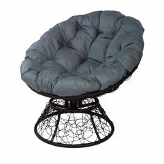 Кресло с пружиной papasan (ecodesign) серый 98x80x88 см.