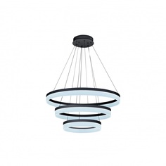 Подвесная люстра iledex around (iledex) черный 45 см.