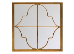 Настенное зеркало «квадро» (object desire) золотой 50x50x2 см.