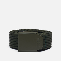 Ремень Tommy Jeans Plaque Buckle Webbing, цвет оливковый, размер 90