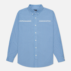 Мужская рубашка thisisneverthat MI-Logo Striped, цвет голубой