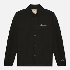 Мужская куртка Champion Reverse Weave Script Logo Coach, цвет чёрный