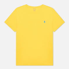 Мужская футболка Polo Ralph Lauren Classic Crew Neck 26/1 Jersey, цвет жёлтый