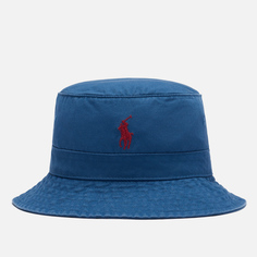 Панама Polo Ralph Lauren Cotton Chino Signature Embroidered Pony, цвет голубой