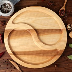 Тарелка-доска для закусок и нарезки Доброе дерево