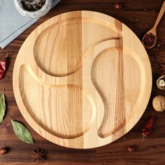 Тарелка-доска для закусок и нарезки Доброе дерево