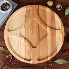 Тарелка-доска для закусок и нарезки Доброе дерево