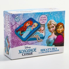 Алмазная вышивка на шкатулке холодное сердце: анна и эльза 8.5*11.5 см Disney