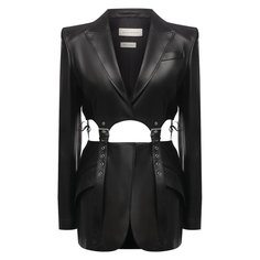 Кожаный жакет Alexander McQueen