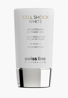 Эмульсия для лица Swiss Line cell shock white двухфазная с эффектом сияния, 45 мл