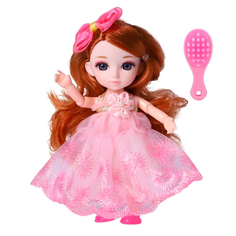 Кукла шарнирная Funky Toys Малышка Лили, с расческой, 16 см