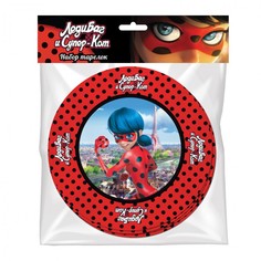 Набор бумажных тарелок ND Play Леди Баг 6шт d 18 см