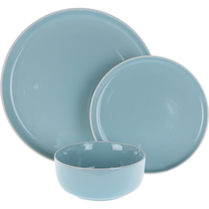 Набор столовый Meibo голубой 18 предметов