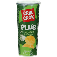 Картофельные чипсы Crik Crok Plus Sour Cream & Onion 100 г