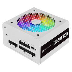 Блок питания Corsair CX550F RGB WHITE, 550Вт, 120мм, белый, retail [cp-9020225-eu/rps0133]