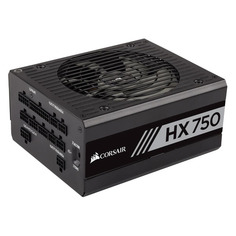 Блок питания Corsair HX750, 750Вт, 135мм, черный, retail [cp-9020137-eu/rps0074]