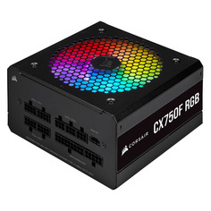 Блок питания Corsair CX750F, 750Вт, 120мм, черный, retail [cp-9020218-eu/rps0135]