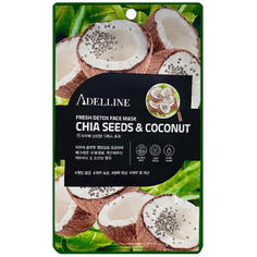 Adelline, Детокс-маска для лица Chea Seeds & Coconut, 20 г