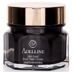 Adelline, Ночной крем для лица 24K Gold Snail, 100 г
