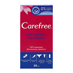 Прокладки ежедневные CAREFREE FlexiForm воздухопроницаемые 30 шт