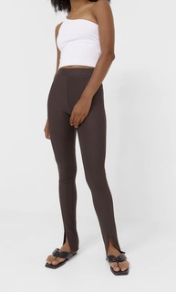 Stradivarius Базовые Легинсы Из Трикотажа Оттоман Коричневый Xs