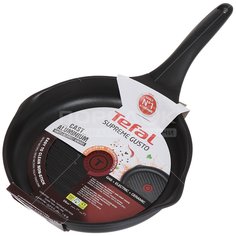 Сковорода-гриль с антипригарным покрытием Tefal Supreme Gusto H1184074 без крышки, 26 см